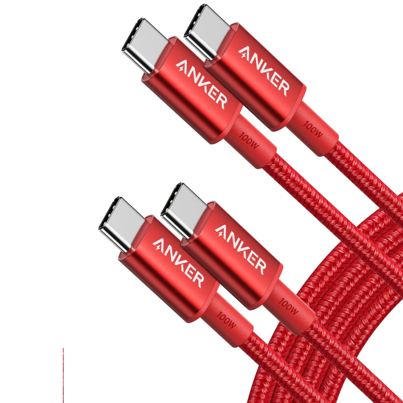 Anker 333 USB C to C 6ft 100W Braided Cable - Image 2